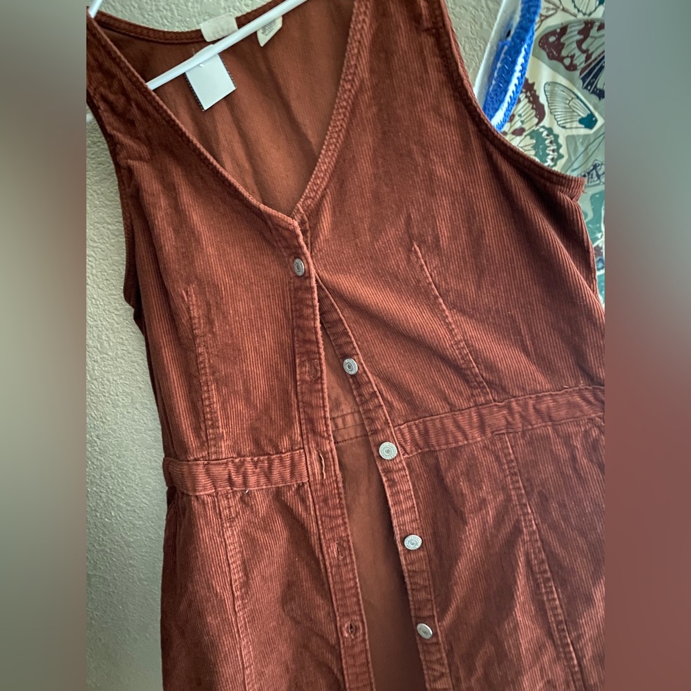 Brown Corduroy Levi’s Button Up Dress